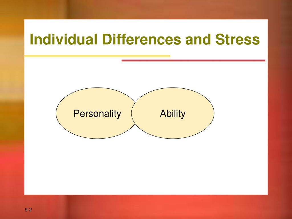 Individual Differences and Stress
