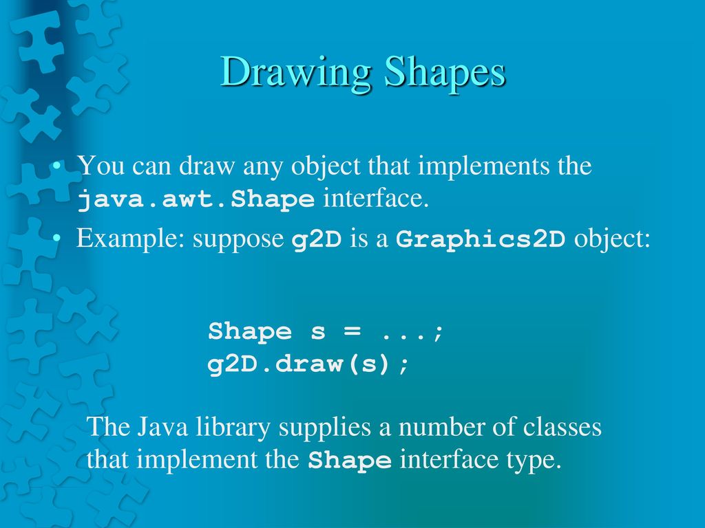 Java Graphics CS ppt download