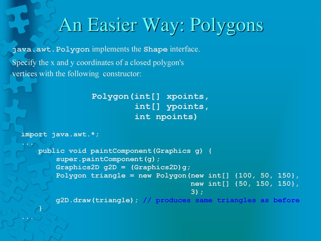 Java Graphics CS ppt download
