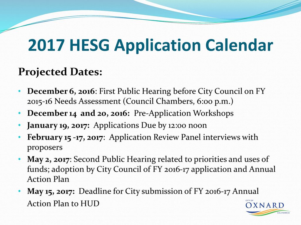 Hud Calendar Of Due Dates 2025