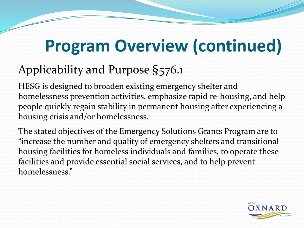 City of Oxnard Homeless Services - ppt download