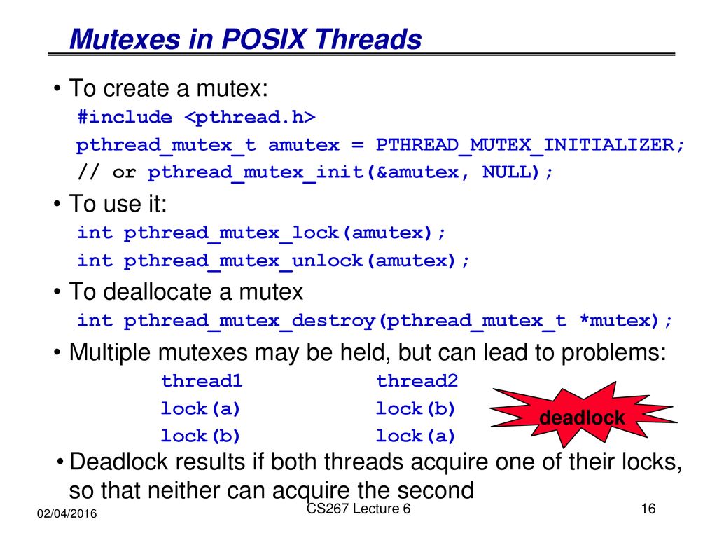 Shared Memory Programming: Threads and OpenMP Lecture 6 - ppt download