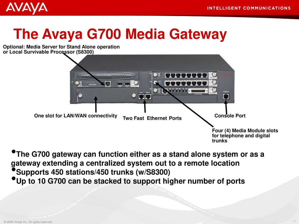 Avaya Communication Manager Branch Gateways ppt download