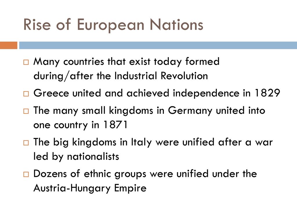 Rise of European Nations