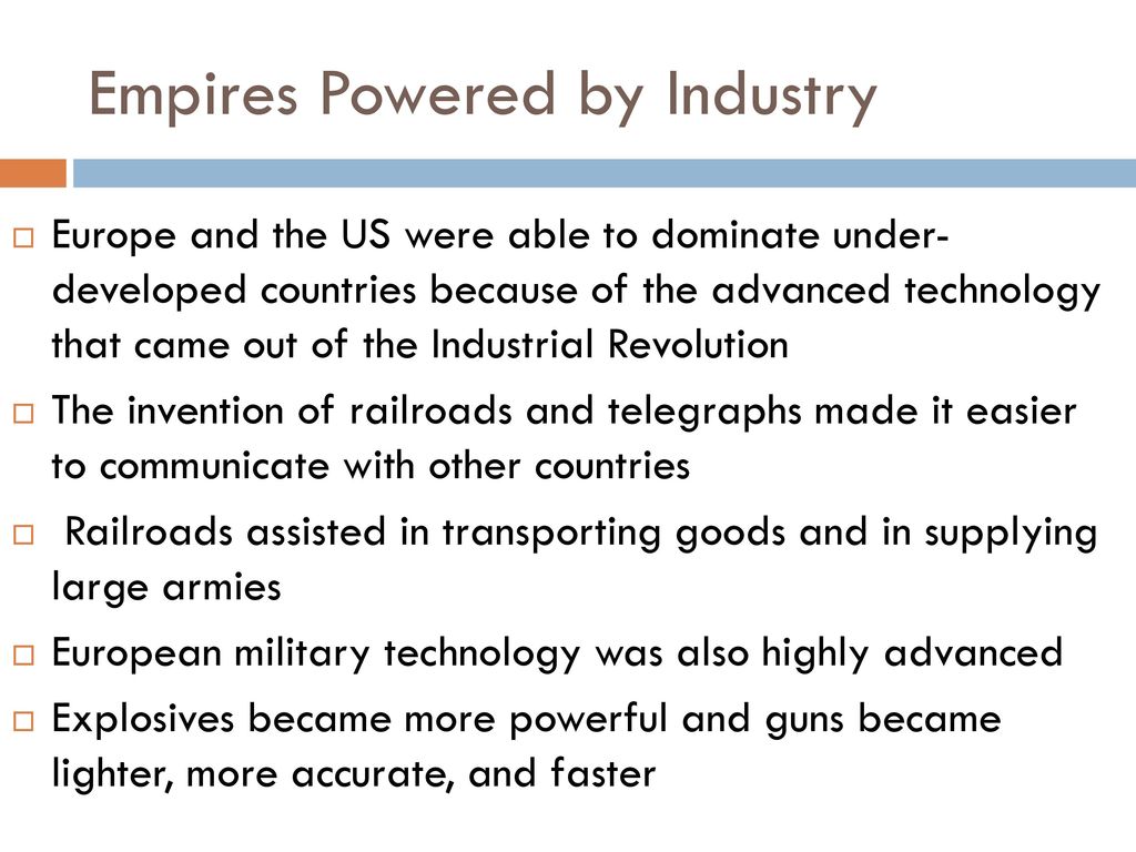 Empires Powered by Industry
