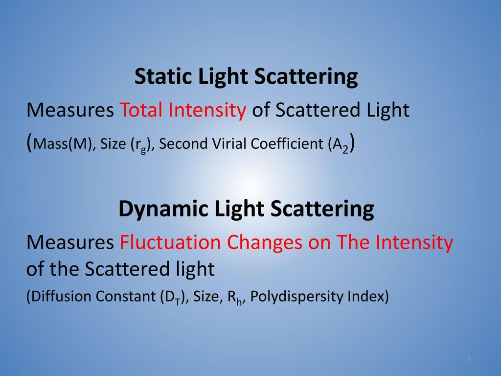 Light Scattering: What you and cannot get from - ppt