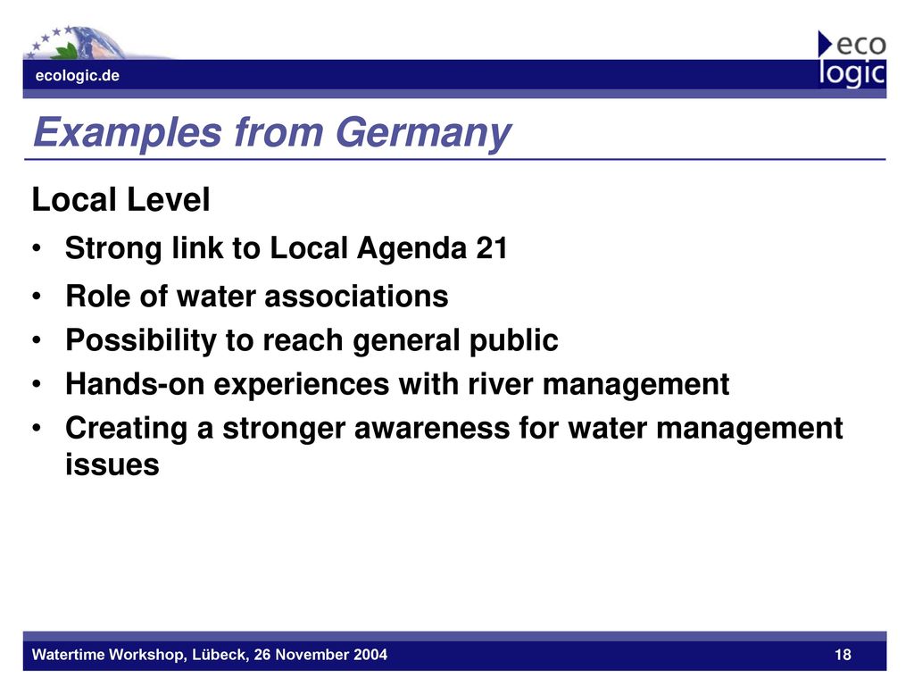 local agenda 21 examples