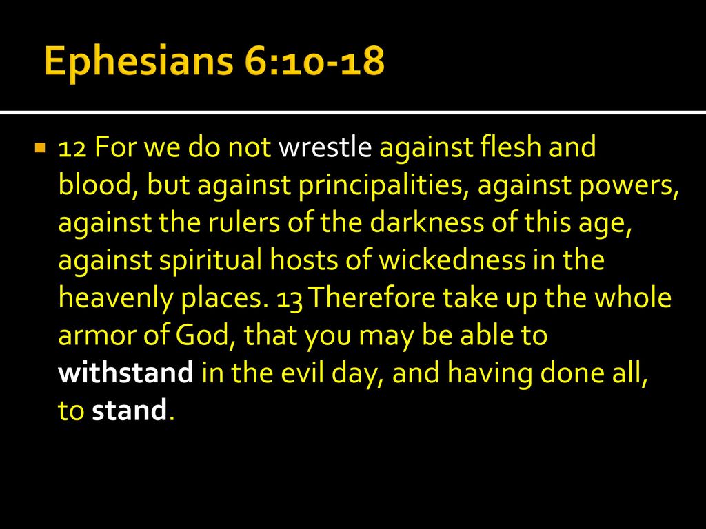 Ephesians 6:10-18