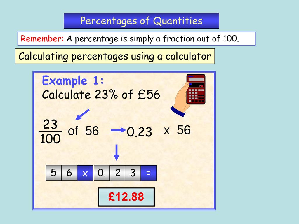 Percentages of Quantities - ppt download