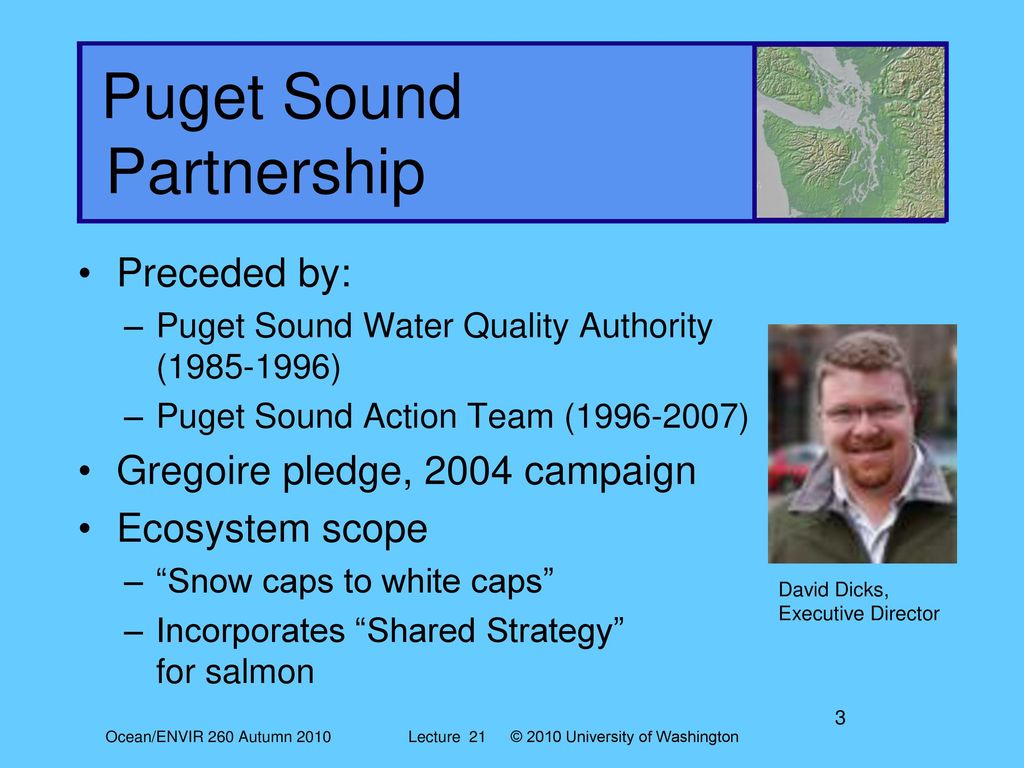 Ocean envir 260 the puget sound partnership lecture 21 ppt download