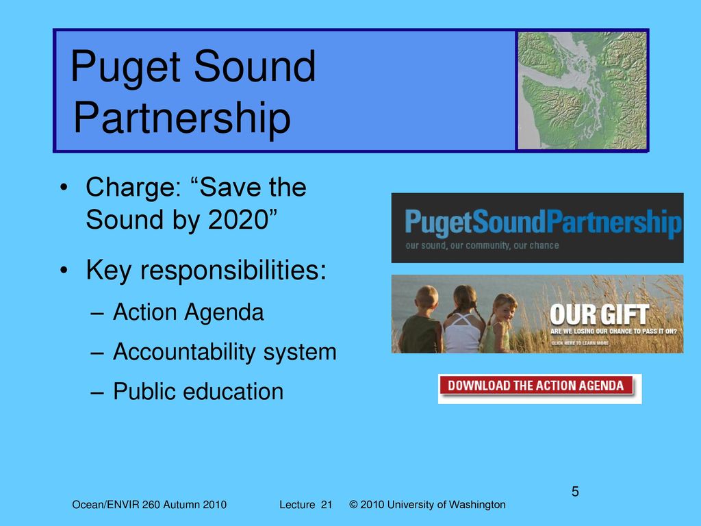 Ocean envir 260 the puget sound partnership lecture 21 ppt download