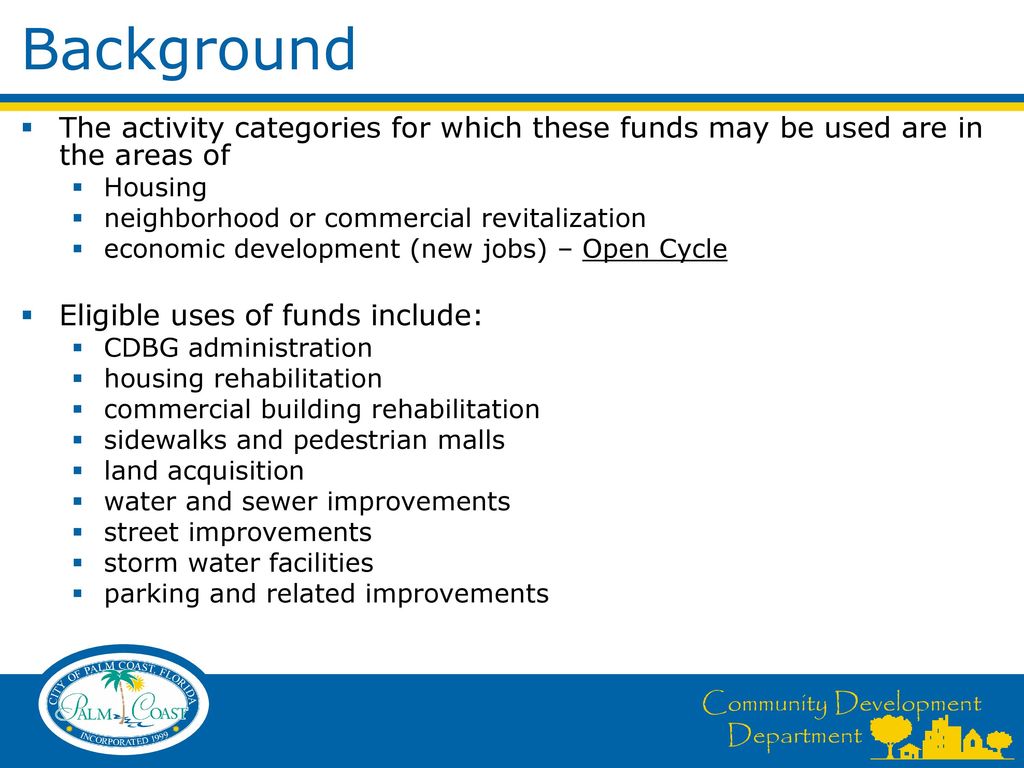 Community development block grant ppt download
