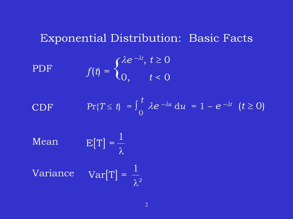 Exponential Distribution Poisson Process Ppt Download