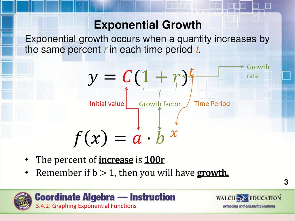 Lesson 3 9 Word Problems With Exponential Functions Ppt Download
