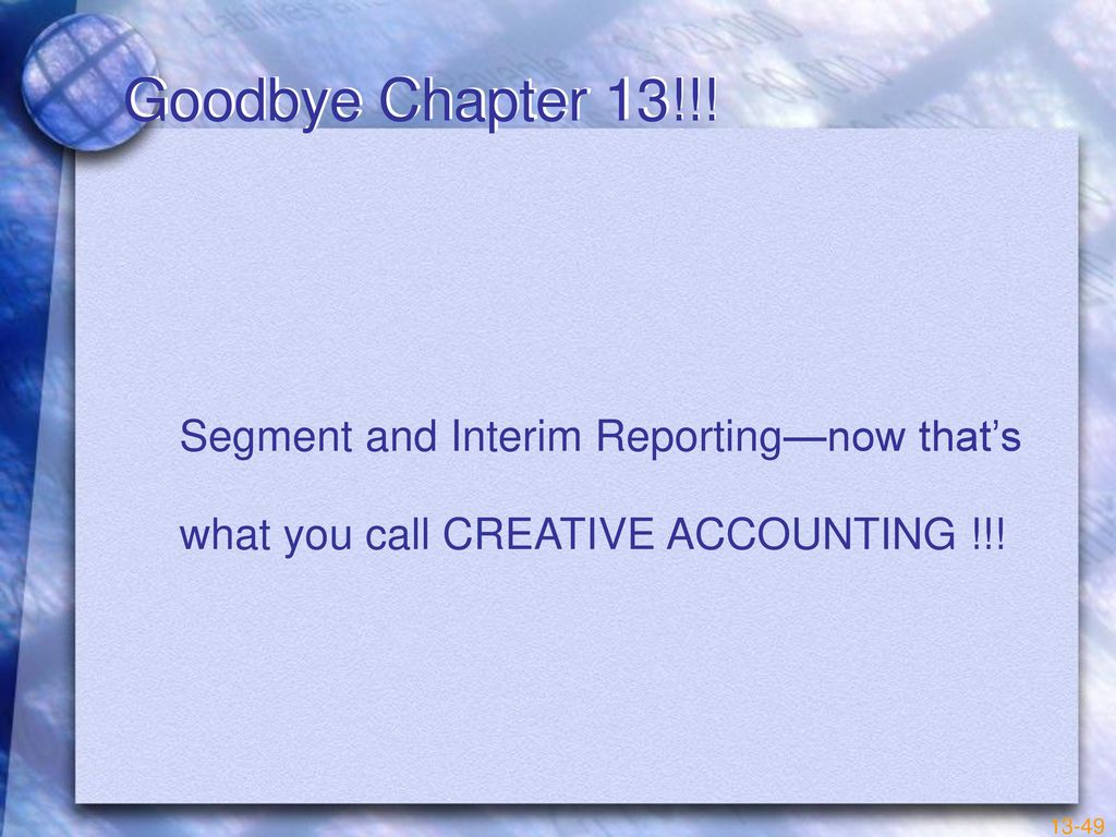 Segment And Interim Reporting Ppt Download