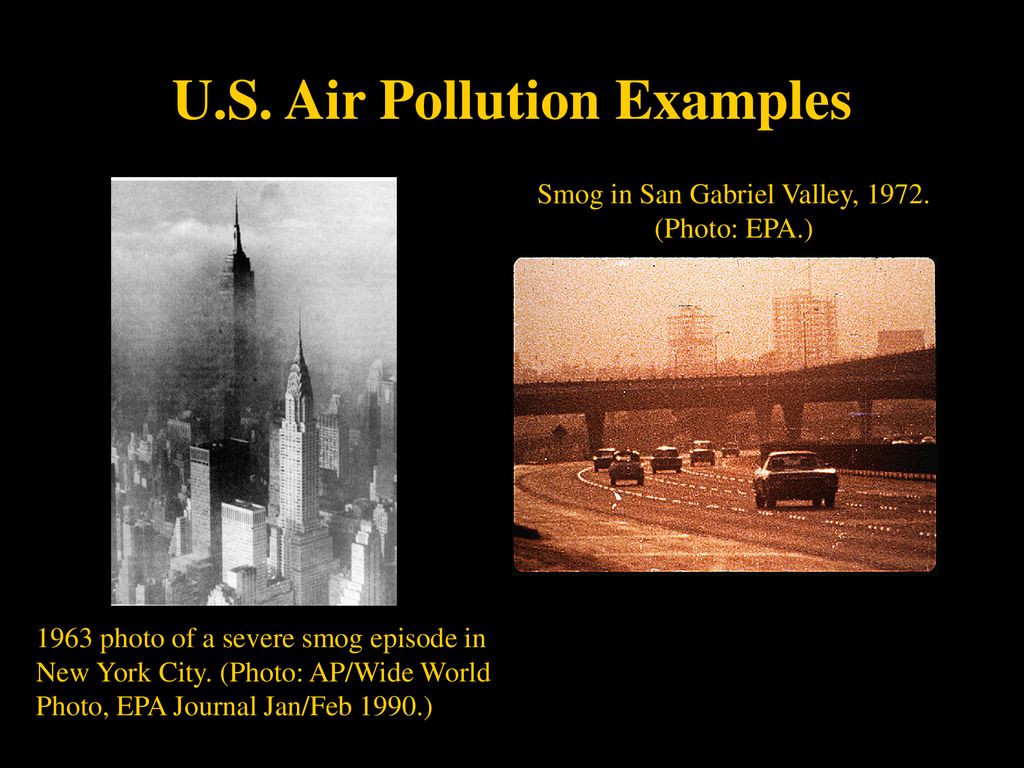 U.S. Air Pollution Examples
