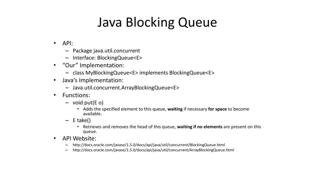 Practice Session 8 Lockfree LinkedList Blocking queues - ppt download