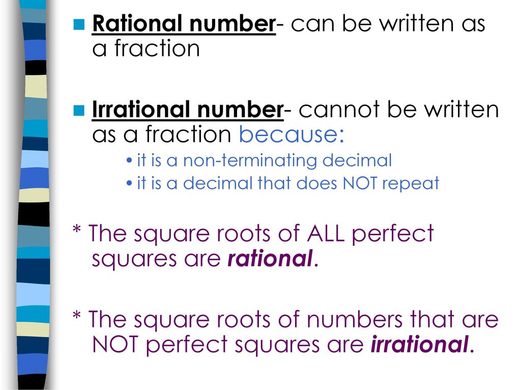 Square Roots And Irrational Numbers Ppt Download square-roots-and-irrational-numbers-ppt-download