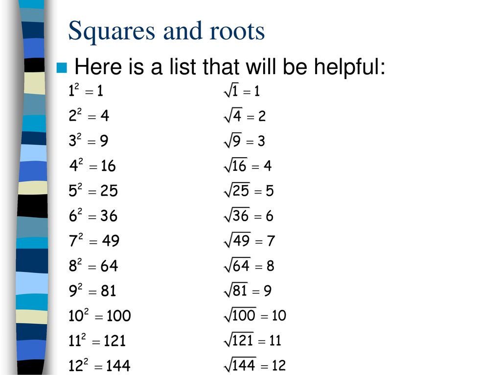 Square roots and irrational numbers ppt download