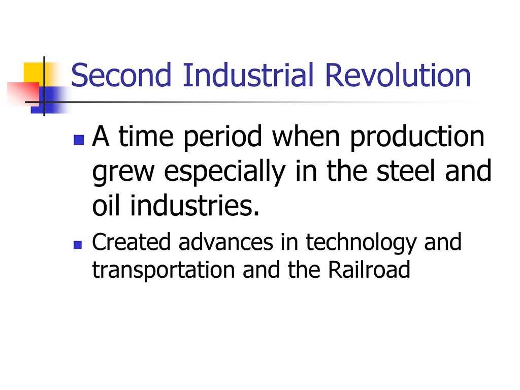 what effect did the second industrial revolution have on transportation