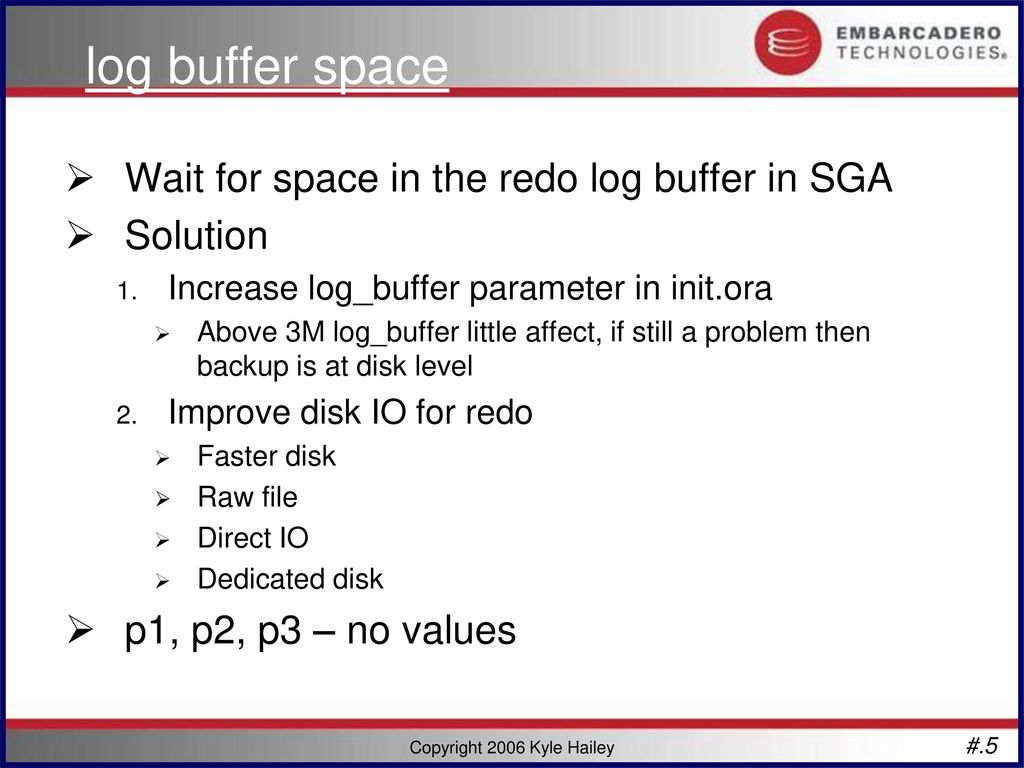 Kyle Hailey Redo Waits Kyle Hailey - Ppt Download