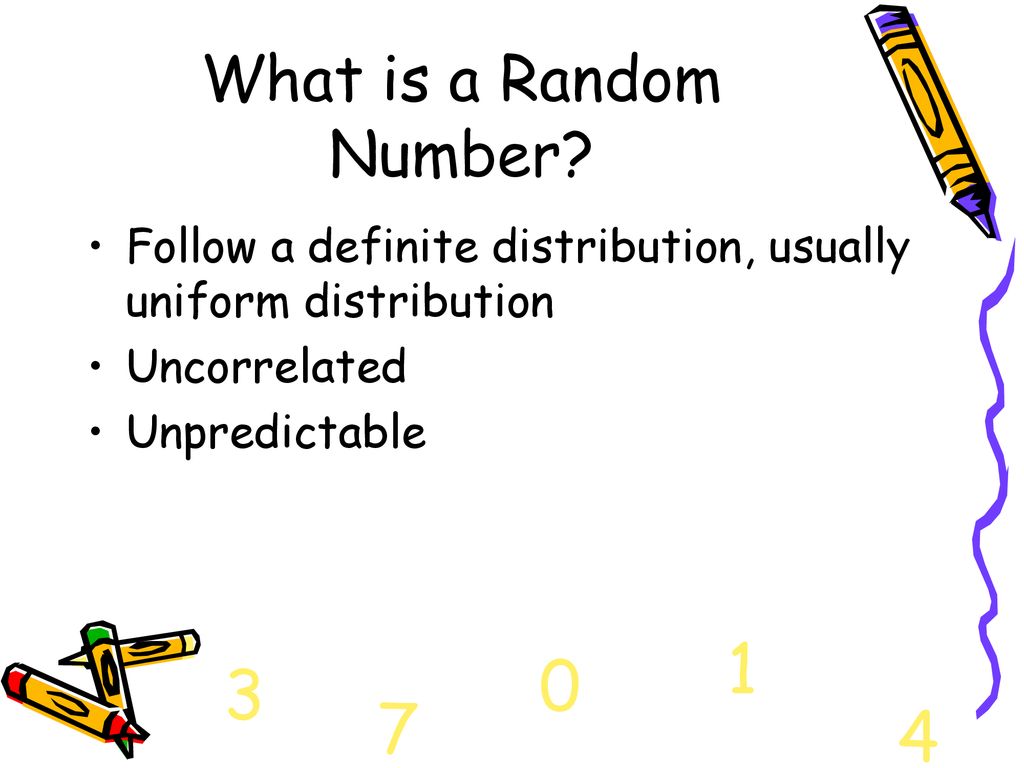 3 Random Number Generator Ppt Download