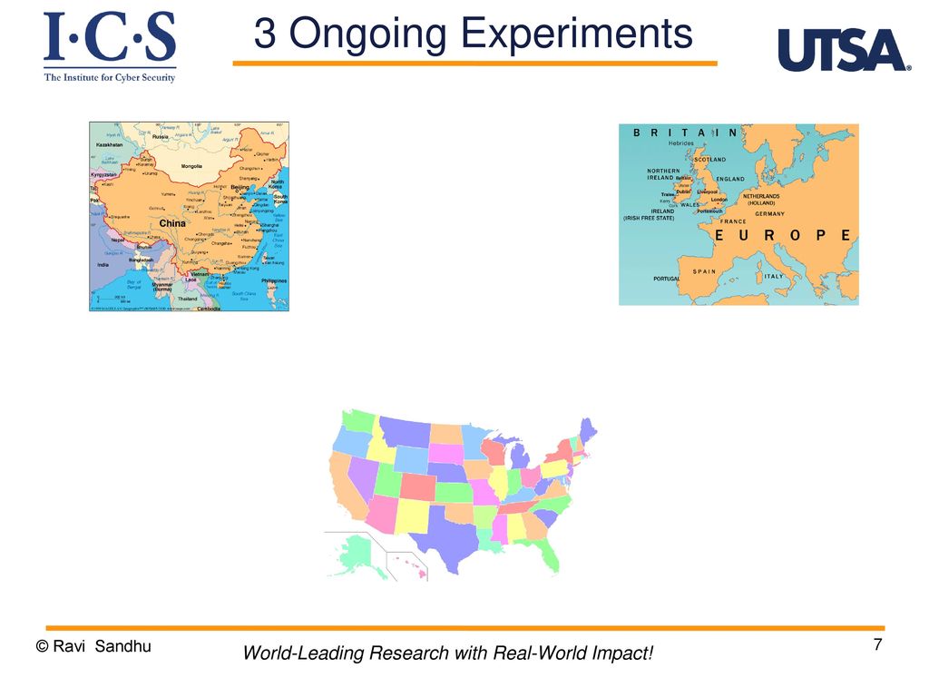 3 Ongoing Experiments World-Leading Research with Real-World Impact!