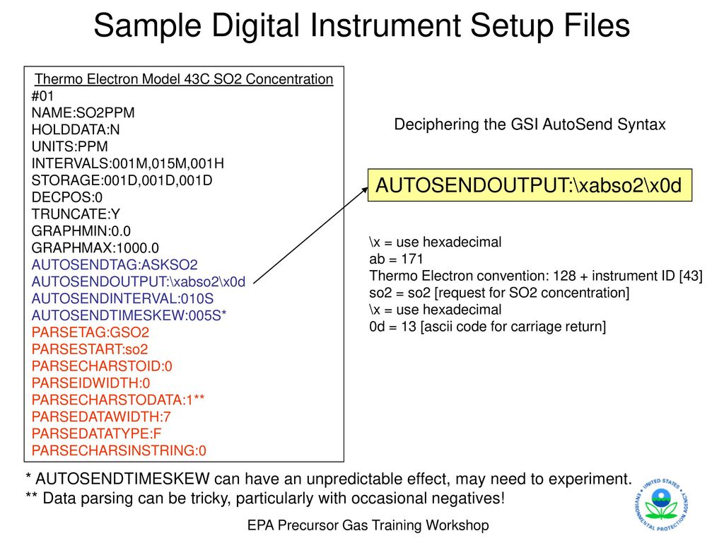 Data acquisition considerations in the ncore monitoring program ppt