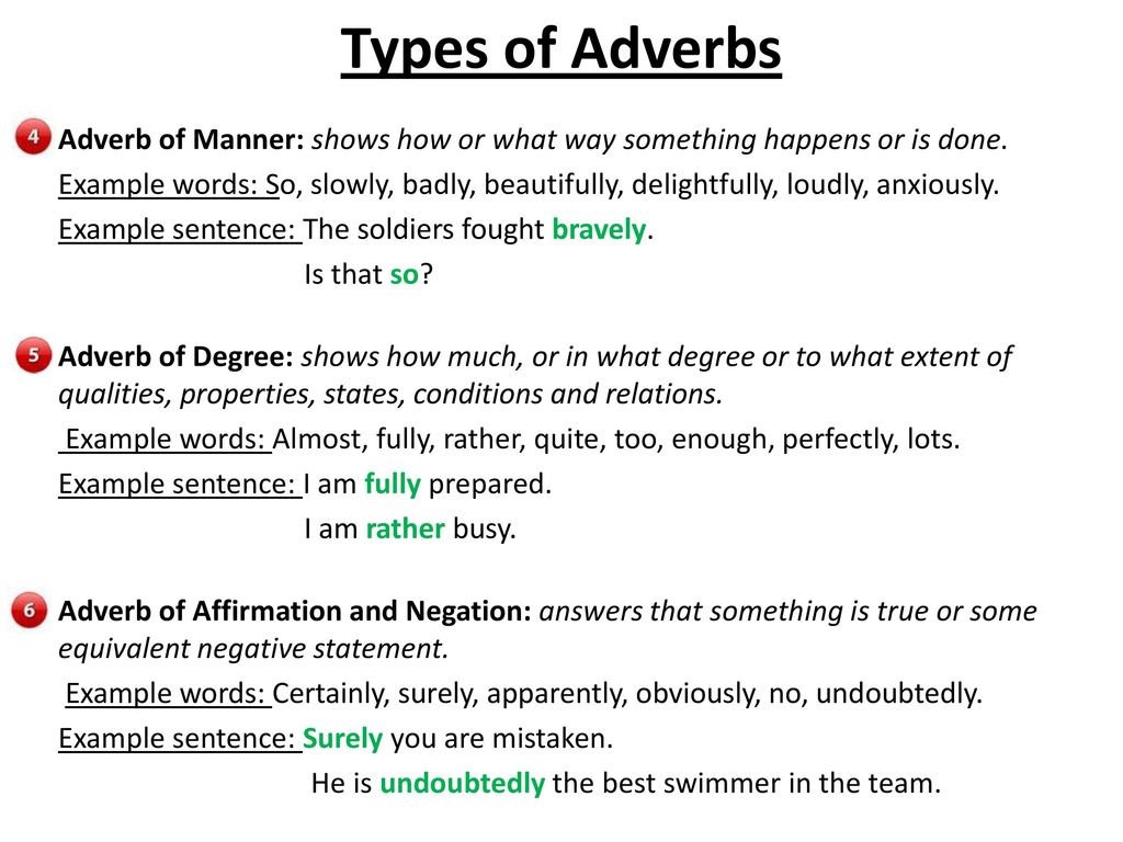 Grammar Rules And Tips For Using Adverbs Ppt Download
