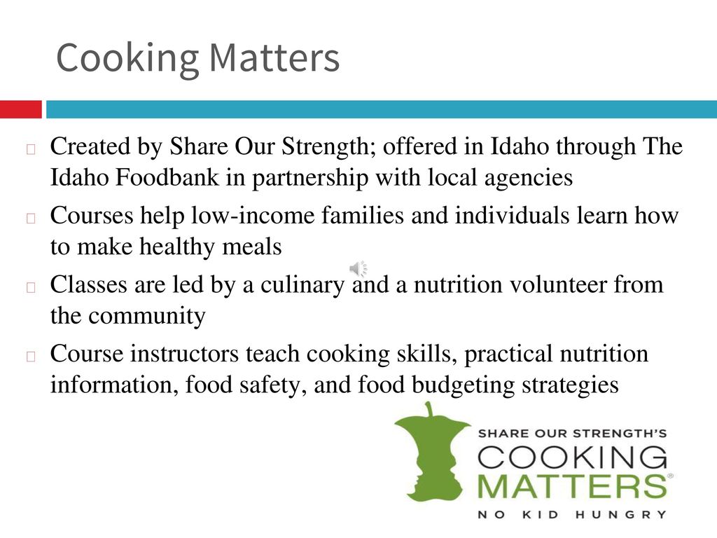 Nutrition Education And The Idaho Food Stamp Program Ppt Download