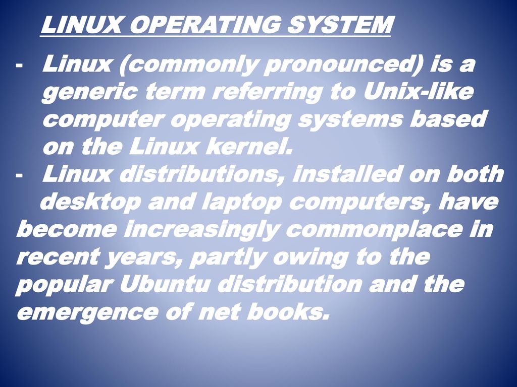 Popular Operating System Chapter 8 - ppt download