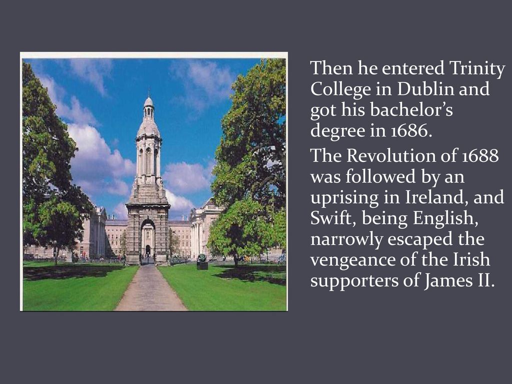 Trinity college dublin 400 years of history презентация