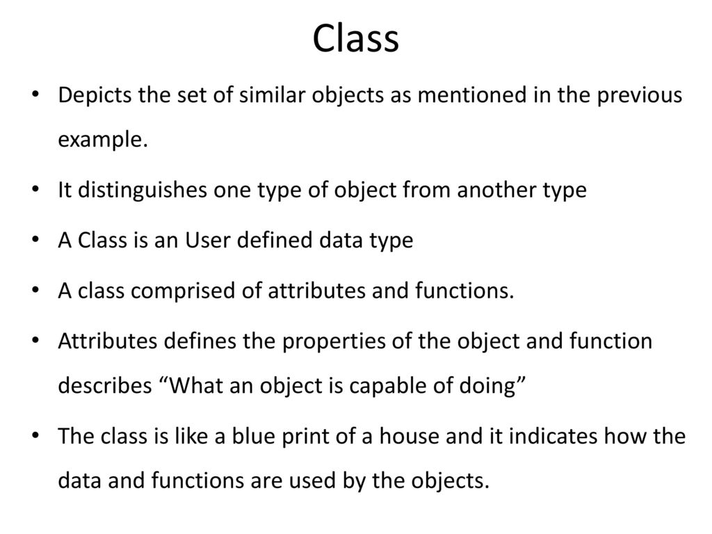 Overview of OOPs (Object Oriented Programming Structure) Concepts - ppt ...