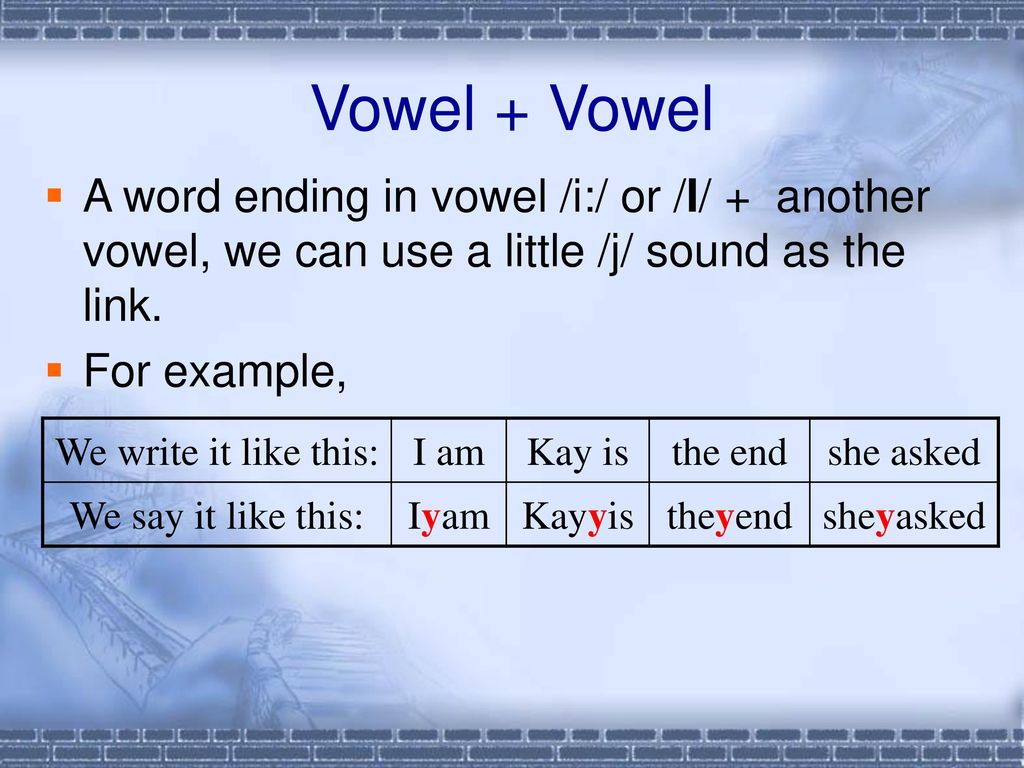 Linking Vowels Into Vowels Pronuncian American English 46 Off Linking Vowels Into Vowels Pronuncian American English 46 Off