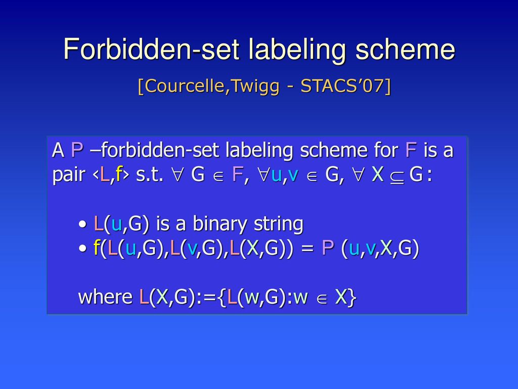 Progress And Challenges For Labeling Schemes Ppt Download