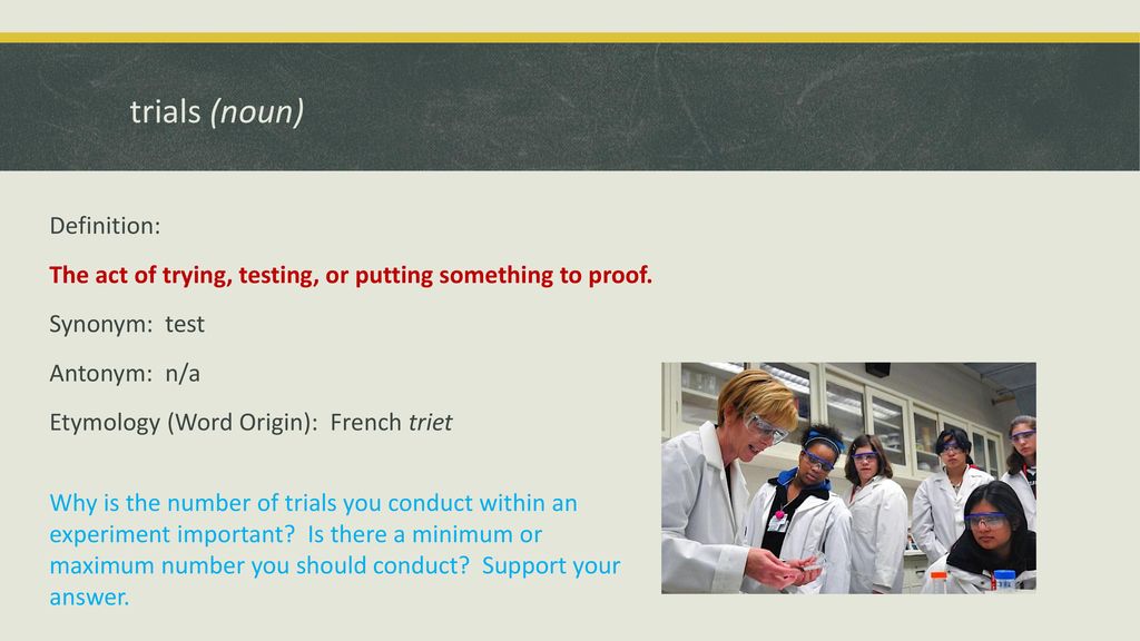 Nature of science vocabulary ppt download