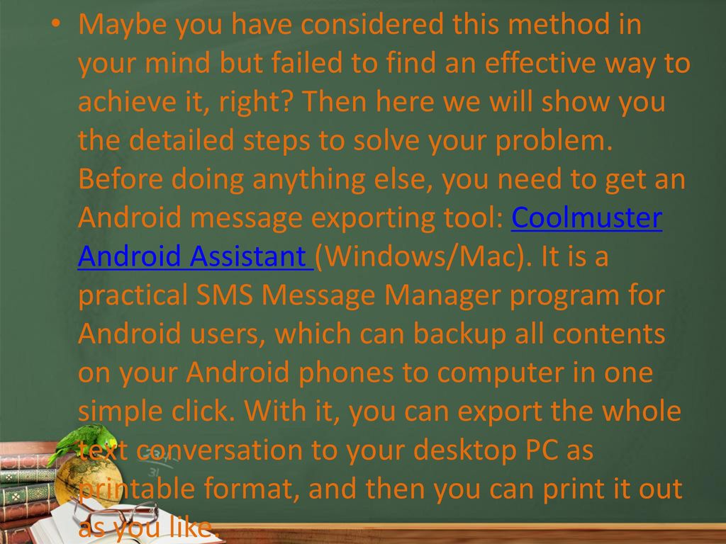Print out text messages from android phone mac win ppt download