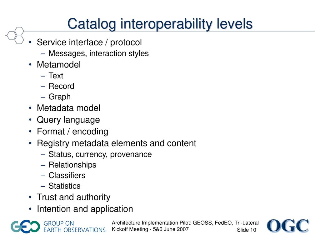 Session 3A: Catalog Services and Metadata Models - ppt download