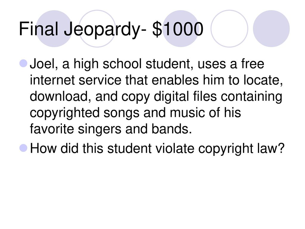 Is The Jeopardy Music Copyrighted
