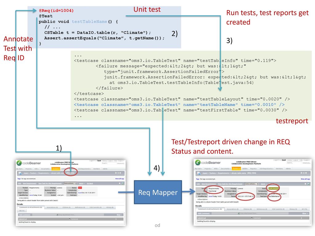 Run tests, test reports get created