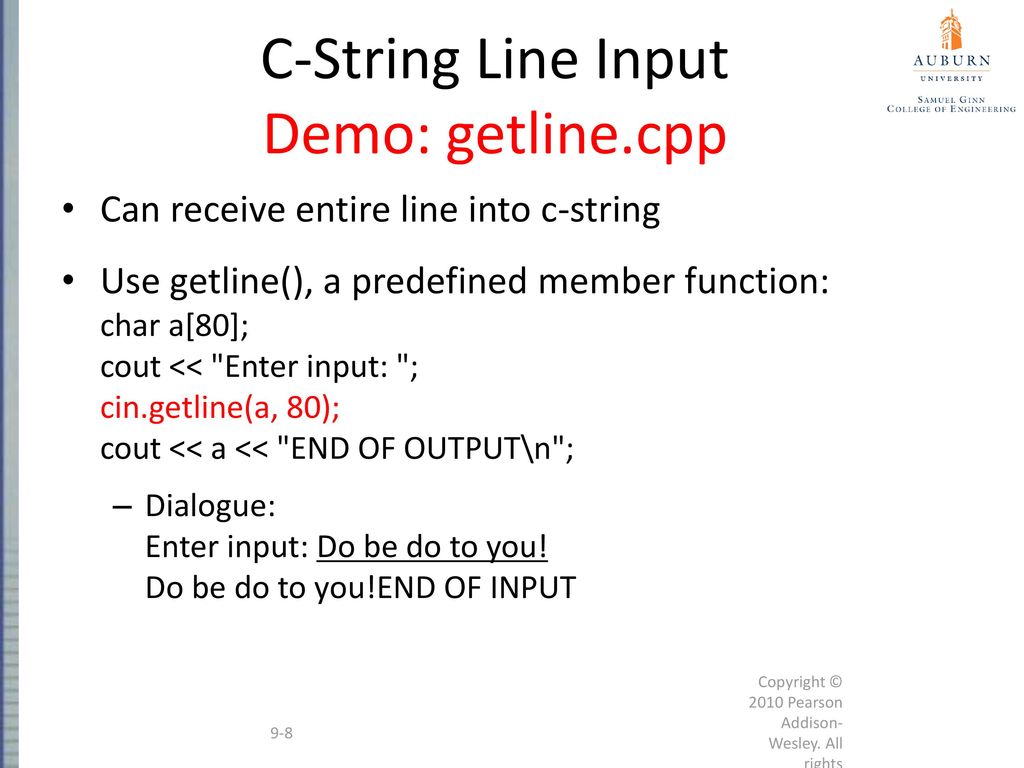 Auburn University COMP 3000 Object-Oriented Programming for Engineers ...