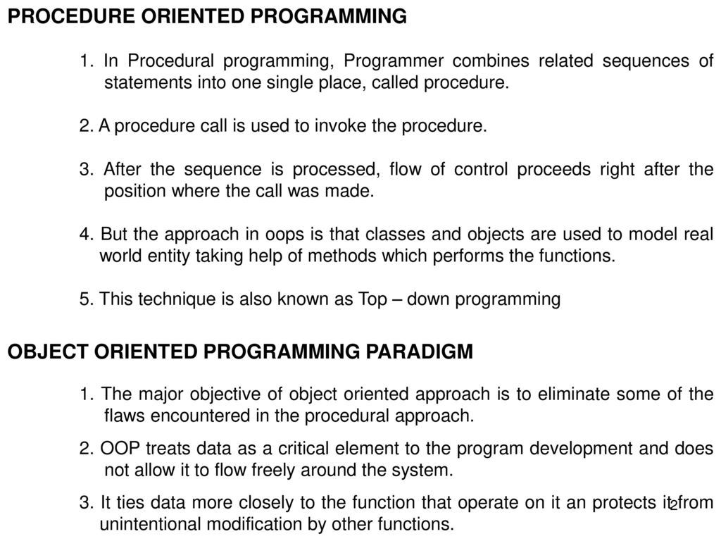 I – UNIT Procedure Oriented Programming - ppt download