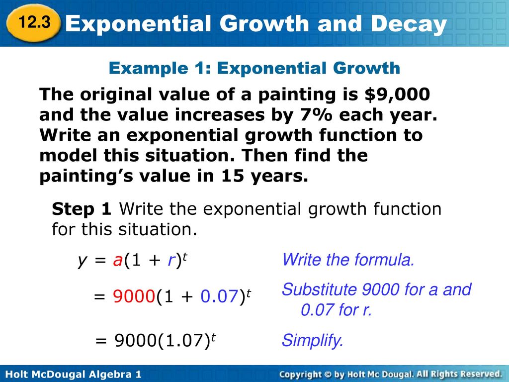Exponential Growth and Decay - ppt download