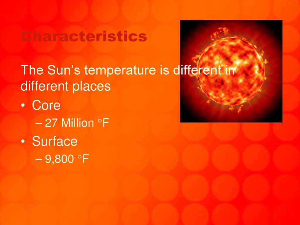 Characteristics of the Sun