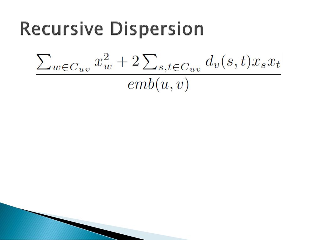Recursive Dispersion Emd זה בשביל הנירמול ,