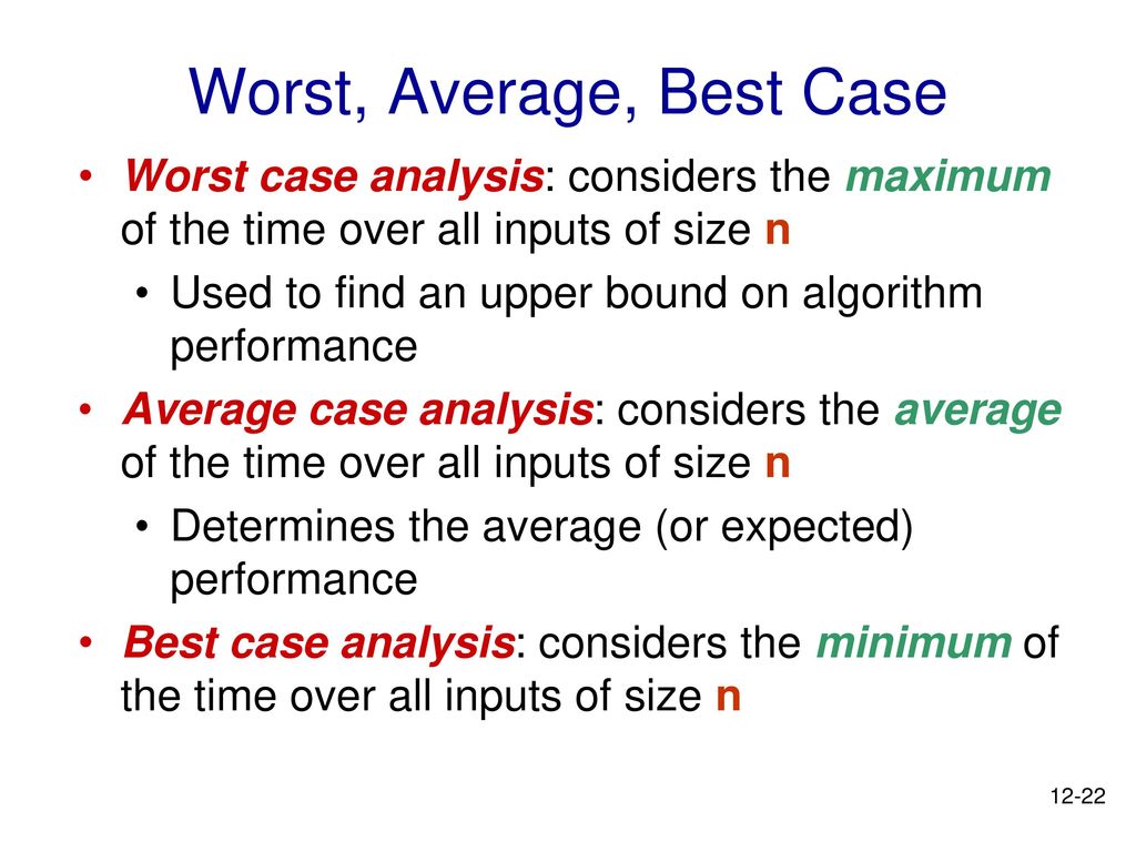best case analysis