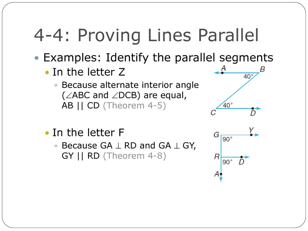 11-11: Proving Lines Parallel - ppt download Inside Proving Lines Parallel Worksheet