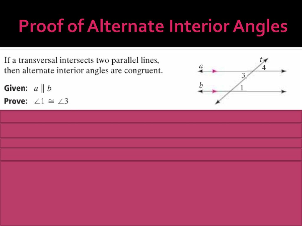 Parallel Lines Angle Relationships Ppt Download