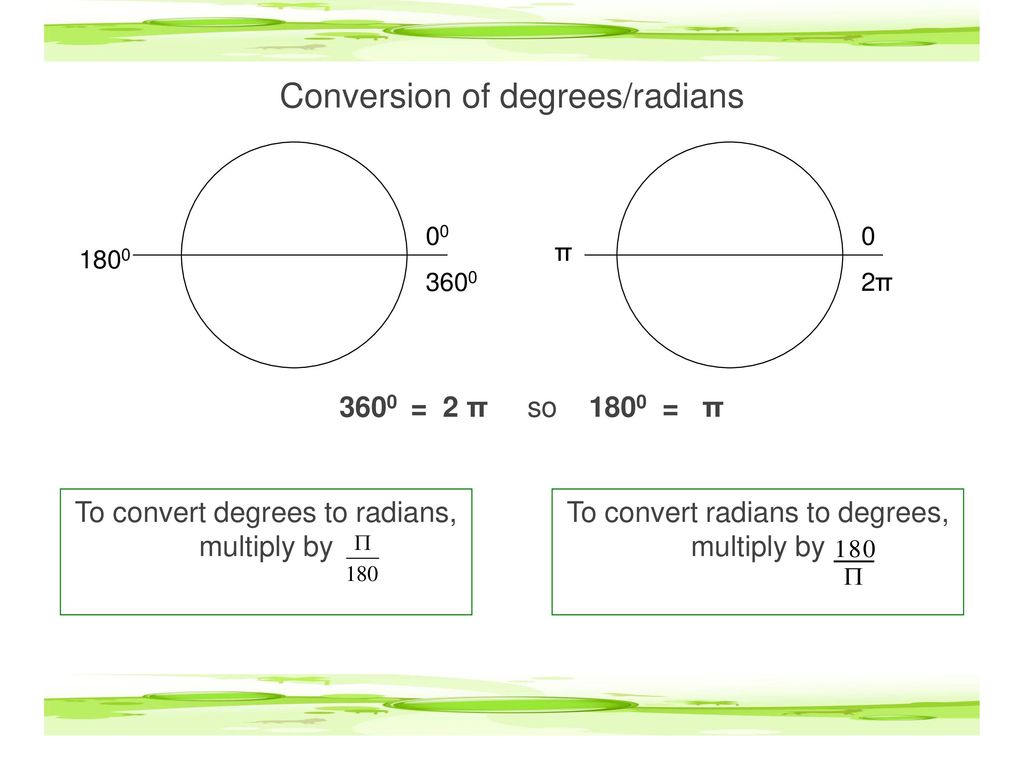 Radian Measure Gamma Maths Chapter33 Radians To Degrees Degrees To radian-measure-gamma-maths-chapter33-radians-to-degrees-degrees-to