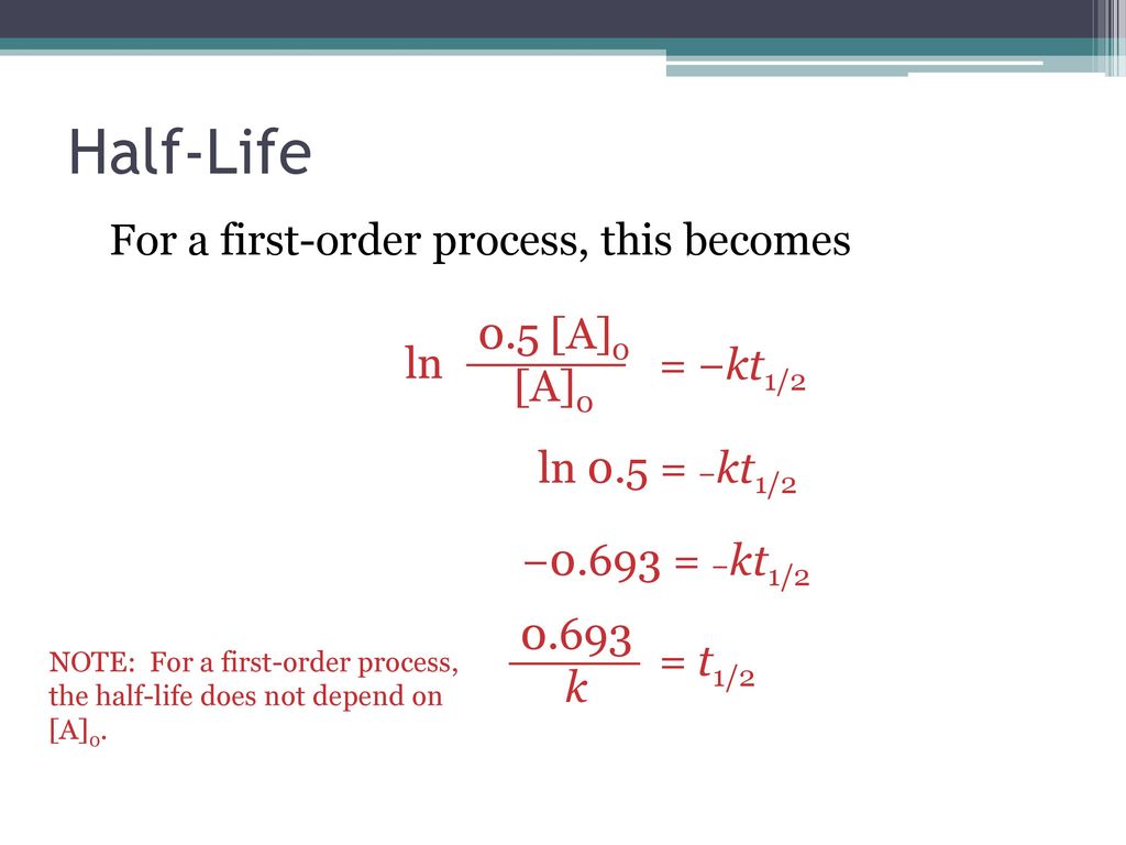 T1 2 Half Life Chemical Kinetics Ppt Download T1 2 Half Life Chemical Kinetics Ppt Download